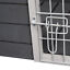 Wooden Dog Cage Kennel Lockable Door Small Animal House w/ Openable Top Gray 842525114547