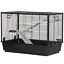 Small Animal Cage with Easy-Grip Handles, Metal Chinchilla Cage, Hedgehog Cage