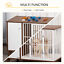 Wooden Dog Crate with Surface, Stylish Pet Kennel, Magnetic Doors, Brown 196393066522