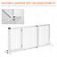 Adjustable Wooden Pet Gate, Freestanding Dog Fence Lockable Doorway, Hall, White 196393070840