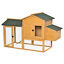 Wooden Outdoor Hen House Large Chicken Coop w/ Removable Tray, Nesting Box, Ramp 196393165829