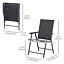 2-PCS Foldable Steel Garden Chairs Outdoor Patio Yard Park Furniture