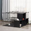 Indoor Cage for Small Animals w/ Storage 41.25&quot; L x 27.5&quot; W x 41.25&quot; H, Black 842525170994