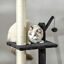 Multilevel Cat Activity Center Floor to Ceiling with Kitty Hammock and Toys 842525165839