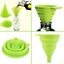 Collapsible Funnel Kitchen Gadget Silicone Foldable for Liquid Transfer tools