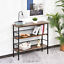 HOMCOM Three-Tier Storage Rack Foot Adjusted Multi-functional Space Saving