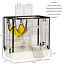 Small Animal Cage with Easy-Grip Handles, Metal Chinchilla Cage, Hedgehog Cage 196393257494