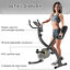 Recumbent Stationary Bike Adjustable Pressure Control Resistance Foldable w/ LCD