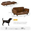 Sofa for Pets Foldable Design, PU Leather Cover Dog Bed, Small &amp; Large Animals 196393066591