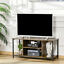 TV Stand for 55 Inches TVs Media Cabinet with Open Storage Shelf &amp; Cubby