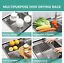 Kitchen Stainless Steel Sink Drain Rack Roll Up Dish Food Drying Drainer Mat