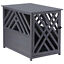 Natural Fir Wood Dog Cage Indoor Use Villa for Pet Secured and Solid, Grey 842525112499