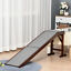 Pet Bed Ramp w/ Non-Slip Carpet &amp; Top Platform Older Dogs, 77lb. Weight Limit 842525175449