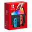 Nintendo Switch (OLED Model) Console White ,  Neon Red/Blue Joy-con >Brand New <