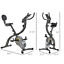 Recumbent Stationary Bike Adjustable Pressure Control Resistance Foldable w/ LCD