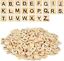 400pcs Wooden Alphabet Letter Crafts Wooden Tiles Decorations For DIY Home Event