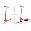 Folding 2in1 Snow Scooter Snowboard Ski Kick-Scooter Red