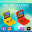 Powkiddy V90 Retro Pocket Flip Handheld Video Game Console 3.0&quot; IPS 1500+ Games