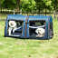 Large Portable Double Cat Pet Carrier Kennel Bag Oxford Travel Car Seat 842525114844