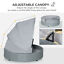 Small Outdoor Dog Bed with Shade, Collapsible Canopy Small Dog Bed, Puppy Bed 196393257388