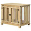 Dog Crate End Table, Wooden Puppy Crate Indoor Use for Small Medium Dogs