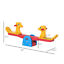 Kids Seesaw Safe Teeter Totter 2 Seats w/ Easy-Grip Handles Indoor Outdoor