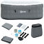 4-6 Person Inflatable Portable Hot Tub for Outdoor w/ Pump, 108 Jets Grey