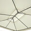 13&apos; x 10&apos; 2 Tier Gazebo Canopy Top Cover Replacement Garden Patio Cream White