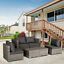 8pc Outdoor Patio Furniture Set All Weather Wicker Rattan Sofa Chair