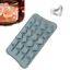 Rose Hearts Flowers Silicone Mould Chocolate Fondant Jelly Ice Cube Mold CA