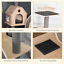 Feline Fun Activity Tower w/ Elevated Sleeping Perches &amp; Roomy Interior Condo 842525198585