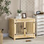 Dog Crate End Table, Wooden Puppy Crate Indoor Use for Small Medium Dogs