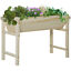 43&quot;x24&quot; Raised Garden Bed Elevated Planter Box for Vegetable, Flower and Herb