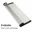 Kitchen Stainless Steel Sink Drain Rack Roll Up Dish Food Drying Drainer Mat