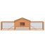 Double Level Rabbit Cage Exclosure w/ Ramp Run, Asphalt Roof for Outdoor Use 700729269978