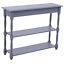 Wood Console Table 2-Tier Accent Table Hallway Grey