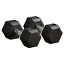 40lbs Rubber Dumbbells Weight Set for Body Fitness Training