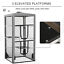 Large Outdoor Cat House Indoor Pet Playpen w/ 3 Platforms 4 Sandbags 842525181785