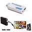 White Portable Wii to HDMI Wii 2 HDMI Full HD Converter Audio Output Adapter TV