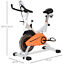 Upright Exercise Bike with Adjustable Resistance Seat Handlebar LCD Display