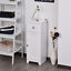 White Bathroom Storage Cabinet Unit with 1 Drawer, 1 Door and Adjustable Shelf