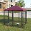 Dog House Kennel Outdoor, w/ Oxford Roof, w/ Secure Lock, Rotating Bowl Holders