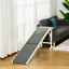 Pet Bed Ramp w/ Non-Slip Carpet &amp; Top Platform Older Dogs, 77lb. Weight Limit 196393070895