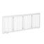 24&quot; Wooden 4 Panel Pet Gate, Folding Dog Safety Fence for Smaller Dogs, White 196393070871