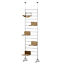 9FT Adjustable Multi-Level Cat Climber Climbing Tree Tower Scratcher Post Steps