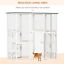 Outdoor Cat House with Weather Protection, Multiple High Ledges, 71&quot; L, White 196393161395