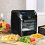 12Qt Air Fry Oven Combo 8 in 1 Air Fry Roast Broil Bake Dehydrate 1700W Black