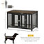 Big Dog Crate End Table Puppy Crate for Medium Dogs Indoor, Pet Kennel