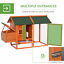 Wooden Chicken Enclosure Small Animal Habitat with Asphalt Roof Removable Tray 842525180214