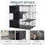 Indoor Cage for Small Animals w/ Storage 41.25&quot; L x 27.5&quot; W x 41.25&quot; H, Black 842525170994